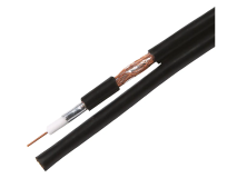 100m LABGEAR 65 Twin Cable BLACK PVC