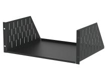 PENN-ELCOM 4U Plain Rack Shelf Black