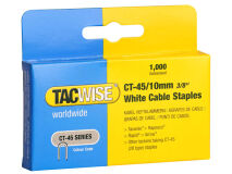 (1 Pack x1000) TACWISE CT45 Staples WHITE