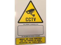 A3 CCTV Monitoring Warning Sign