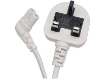 2m UK Mains 3A Plug to 90° C7 (Figure 8)