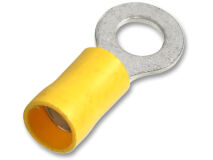 (100) Yellow Ring 6mm Stud